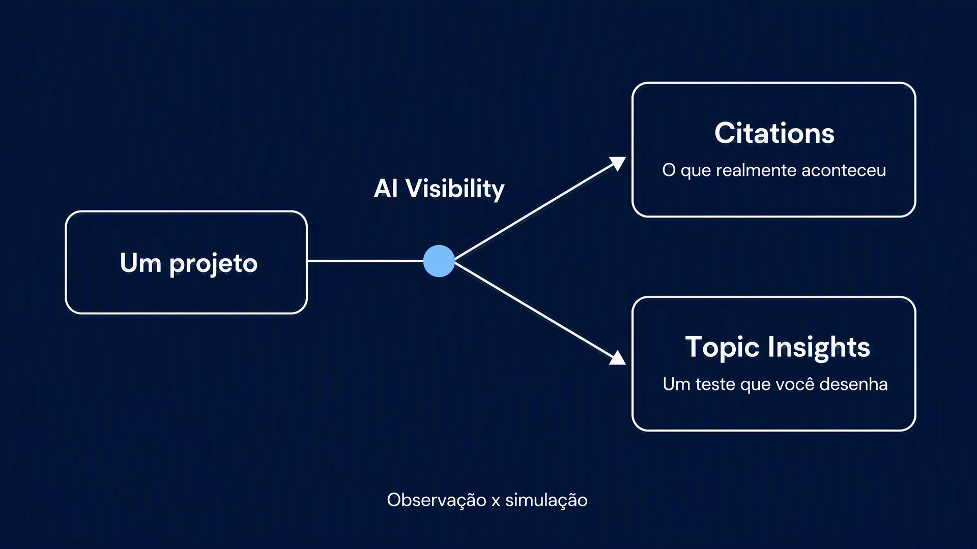 Citations vs Topic Insights: Observação x simulação