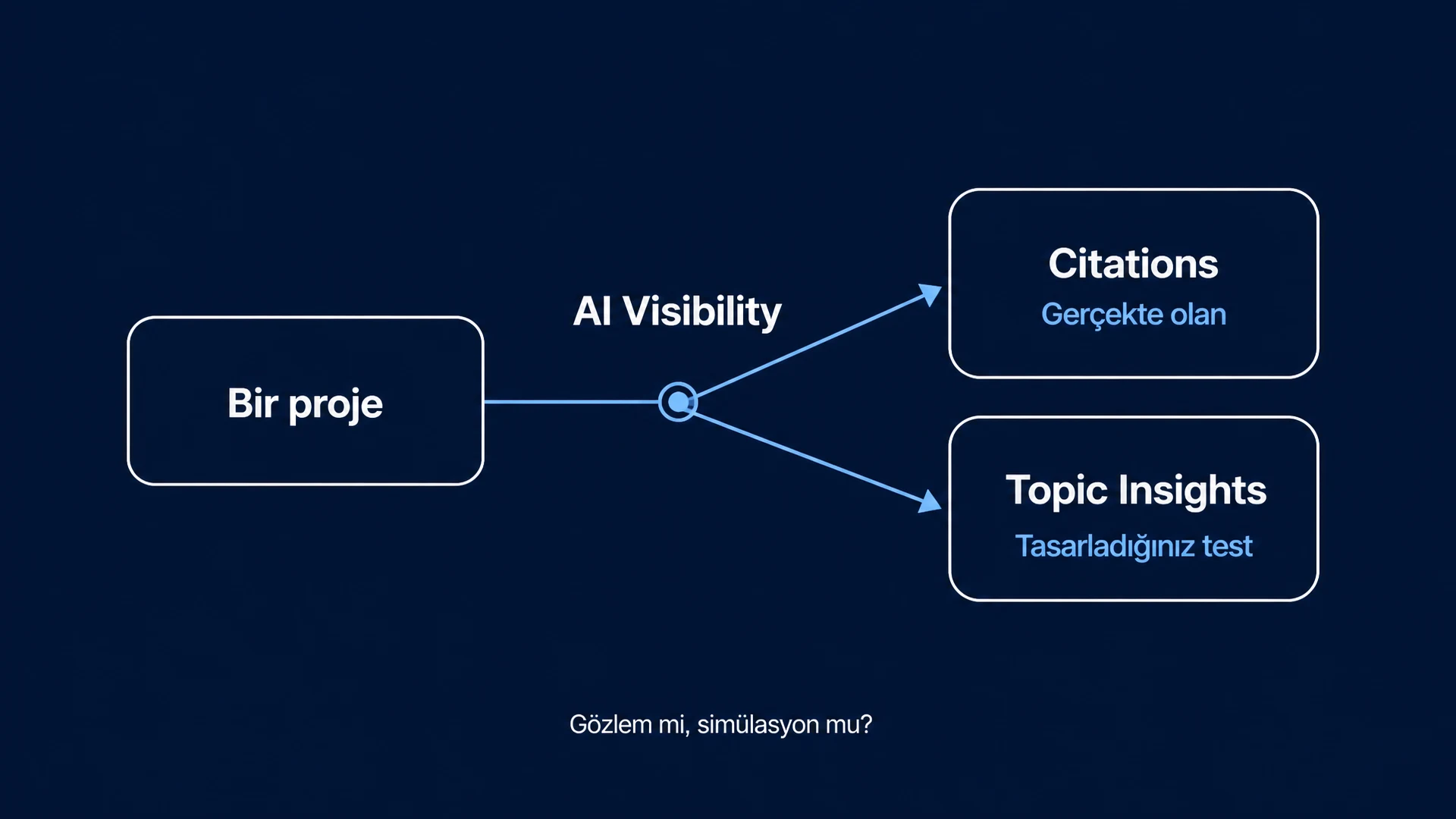 Citations vs Topic Insights: Gözlem mi, simülasyon mu?
