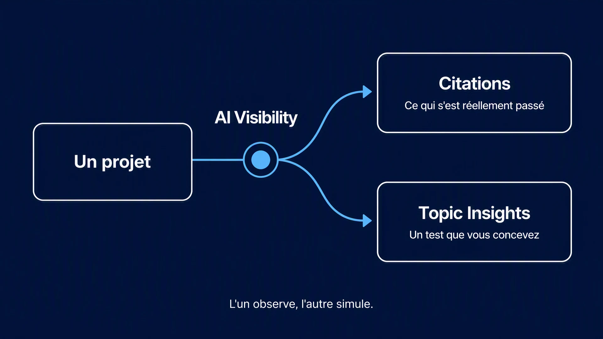 Citations vs Topic Insights: L'un observe, l'autre simule.