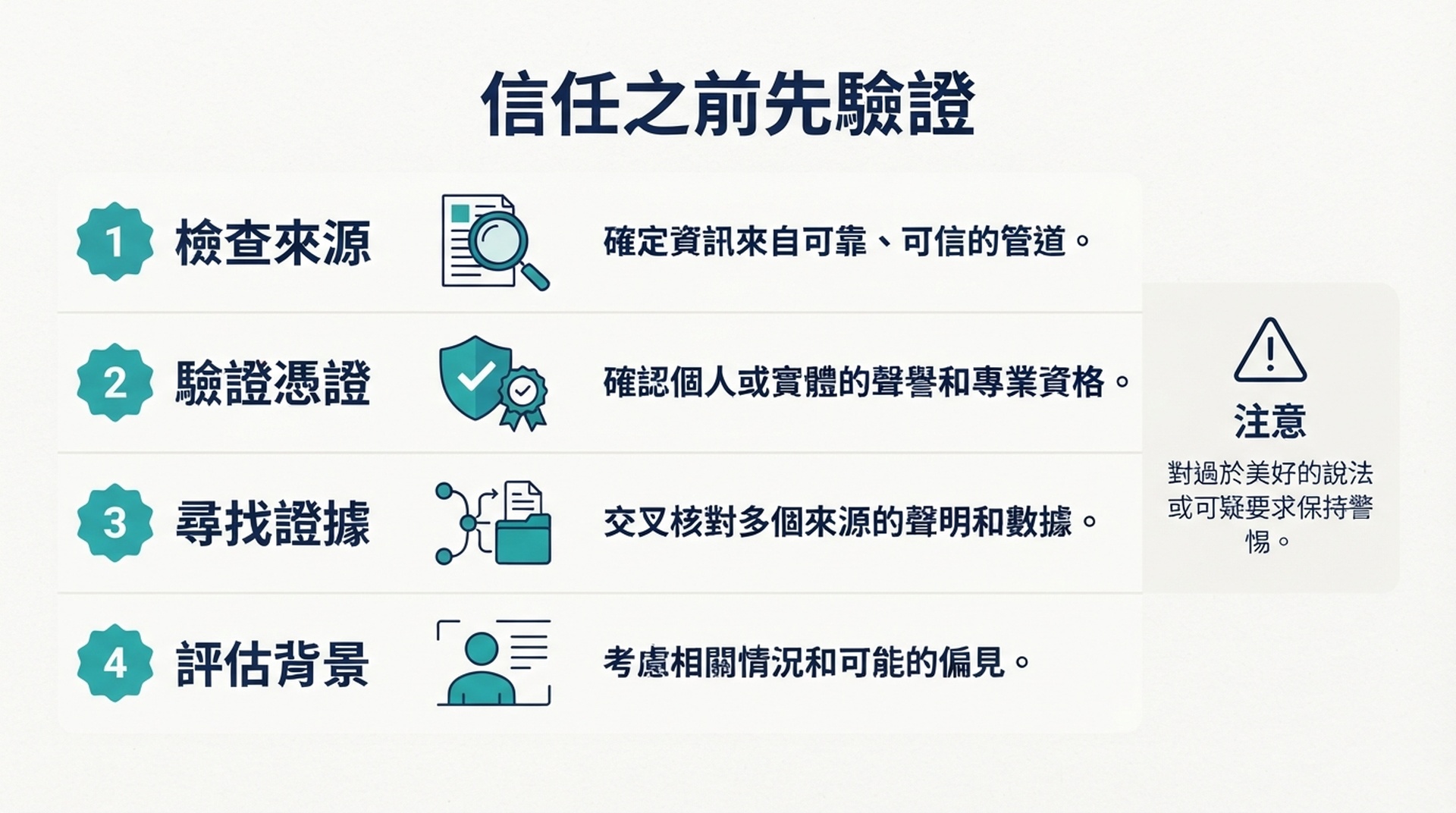 列出代理資料連線四項驗證的檢查清單卡：伺服器已註冊、工具清單、真實查詢、失敗路徑