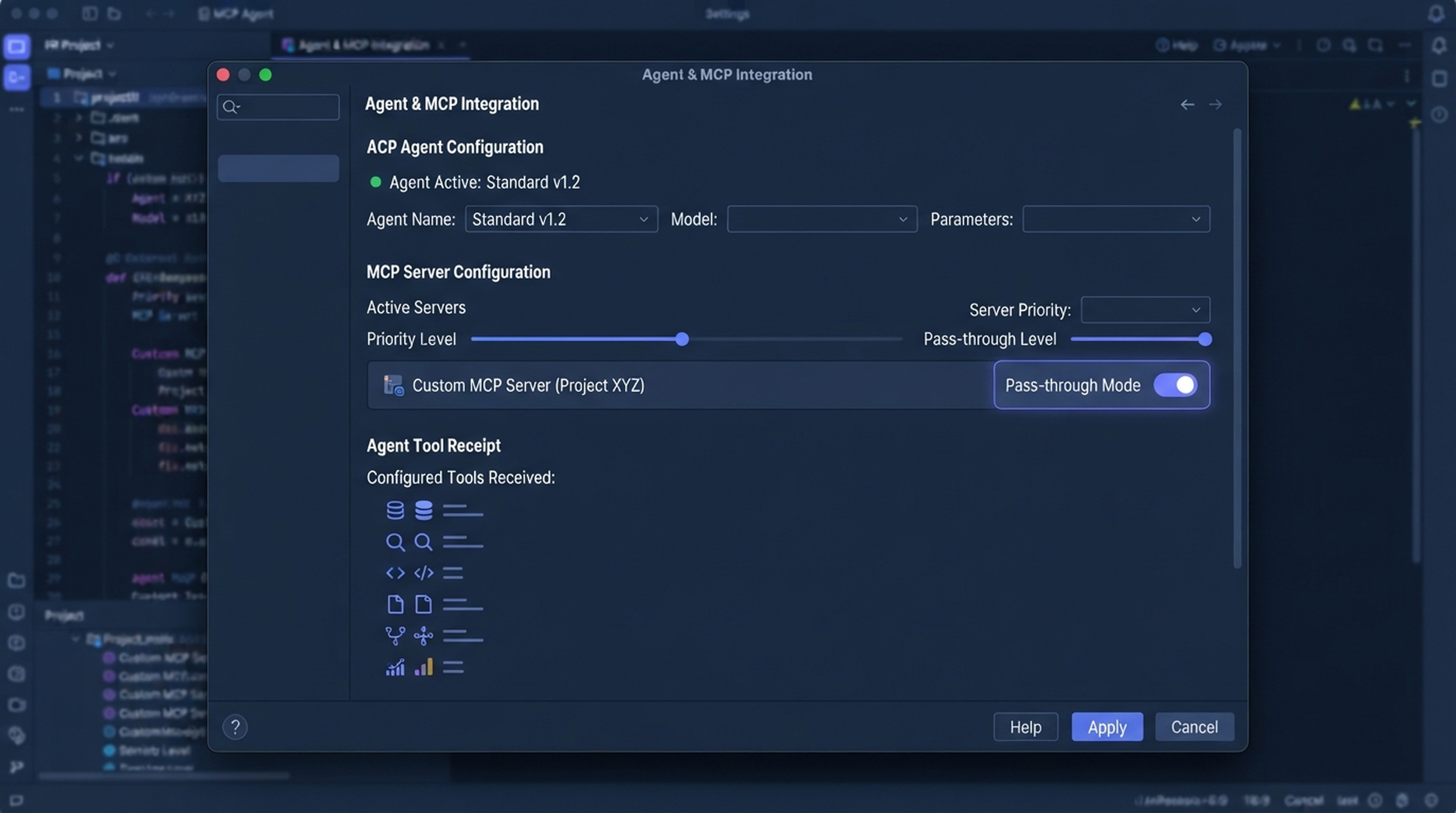JetBrains MCP 서버는 별도 전달 옵션을 켜야 ACP Agent에서 사용할 수 있습니다.